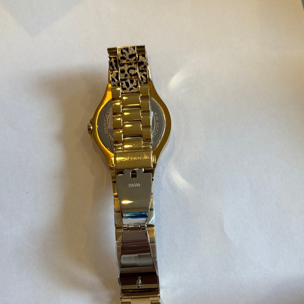 Michael Kors Leopard Print Gold and Black Watch MK7284 - Picture 3 of 6